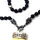 Order  Necklace of agate shungite lava beads with bears. Urbanstyle. Livemaster. . Necklace Фото №3