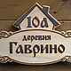 Заказать Резная деревяная адресная табличка (вывеска). Татьяна Горохова. Ярмарка Мастеров. . Вывески Фото №3