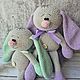 Пара вязаных игрушек - кролики, подарок на день рождения. Амигуруми куклы и игрушки. МЭРИДЖЕЙН. Ярмарка Мастеров.  Фото №14