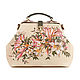 Middle bag ' Lilies in bloom'. Valise. Pelle Volare. Online shopping on My Livemaster.  Фото №2