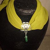 Аксессуары handmade. Livemaster - original item Shawl-Beads-necklace with bail and pendant. Handmade.