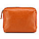 Leather cosmetic bag 'Prima' (red). Beauticians. Russian leather Guild. My Livemaster. Фото №4