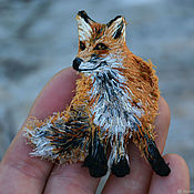 Украшения handmade. Livemaster - original item Textile boho brooch Fox. Handmade.