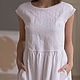 Order White linen dress with white lace. molinialife. Livemaster. . Dresses Фото №3