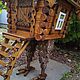 Избушка на курьих ножках. Фигуры садовые. @handmade_wood_decor_23region. Ярмарка Мастеров.  Фото №6