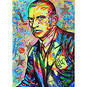 Картины и панно handmade. Livemaster - original item The Painting Is A Portrait Of Vladimir Mayakovsky. Handmade.