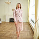 Order Jacket tweed jacket pink double-breasted Powder, in the style of Chanel viscose. mozaika-rus. Livemaster. . Suit Jackets Фото №3