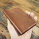 Order Passport cover made of Cognac-colored leather. G.L.A.D.. Livemaster. . Passport cover Фото №3