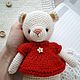 Bear crocheted in a red blouse. Stuffed Toys. LiliyaSkarluhina*LiliS_studio*. Online shopping on My Livemaster.  Фото №2