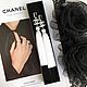 Order Chanel in white white light snow silk rhodium enamel brush earrings. GolDFenix. Livemaster. . Tassel earrings Фото №3