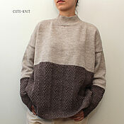 Одежда handmade. Livemaster - original item Sweaters: women`s knitted Coffee sweater. Handmade.