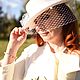 Hat-boater 'Transformer' with an asymmetrical veil. Hats1. Exclusive HATS. LANA ANISIMOVA.. My Livemaster. Фото №6