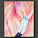 Painting Pink Flamingo Interior Painting Oil On Canvas. Pictures. larashop. Online shopping on My Livemaster.  Фото №2