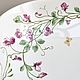 Расписанная раковина Садовые цветы. Мебель для ванной. Флёра Даминова Роспись фарфора. (artflera). Ярмарка Мастеров.  Фото №4