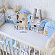 Bumpers animals for a cot. Sides for crib. Miss Judy cotton (JuliaLepa). Online shopping on My Livemaster.  Фото №2