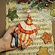 Заказать Ватная игрушка"Клоун с пингвином". Оксана Алиференко. Ярмарка Мастеров. . Интерьерная кукла Фото №3
