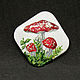 Brooch-pin with the painting ' fly Agaric'. Brooches. Angel Art&Design. My Livemaster. Фото №5