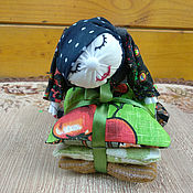 Куклы и игрушки handmade. Livemaster - original item Sasha`s Granny doll is a dream book with soothing herbs. Handmade.