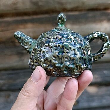 Посуда ручной работы. Ярмарка Мастеров - ручная работа чайничек КУЩА. Handmade.