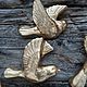 Gold ceramic birds on the wall. Interior elements. Ceramist_mamontov. Online shopping on My Livemaster.  Фото №2
