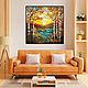 Painting Autumn birches. Landscape. stained glass. buy painting artist. Pictures. House of the Sun (irina-bast). My Livemaster. Фото №5