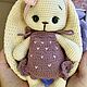 Мягкая игрушка, зайка с длинными ушами с одеждой. Мягкие игрушки. Мария Попова. Ярмарка Мастеров.  Фото №5