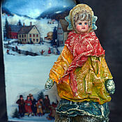 OOAK art doll. Antique collectible porcelain doll . Antique Bisque Dol
