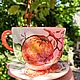 Большая чашка и блюдце "Апельсины", Чайные пары, Краснодар,  Фото №1