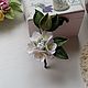 Цветущая яблоня. Брошь-булавка. Knitted flowers. Ярмарка Мастеров.  Фото №6