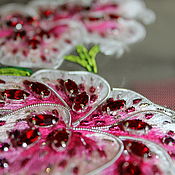 Материалы для творчества handmade. Livemaster - original item Embroidery with smooth and rhinestone Lilies. Handmade.