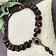 Order Natural Garnet Necklace with Vintage Pendant / Beads. naturalkavni. Livemaster. . Necklace Фото №3