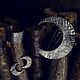 Брошь - Луна из ретикулированного серебра. Брошь-булавка. Mr. Trickster - Мистер Трикстер. Интернет-магазин Ярмарка Мастеров.  Фото №2