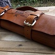 Сумки и аксессуары handmade. Livemaster - original item Bags: genuine leather twist for cook knives. Handmade.