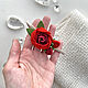 Patch Red peony felt. Children\'s tiaras. VisitingCINDERELLA. Online shopping on My Livemaster.  Фото №2