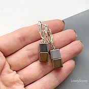 Украшения handmade. Livemaster - original item Earrings cubic casual style geometry for every day. Handmade.