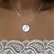 Парные кулоны с вашей надписью и изображением. Серебро 925. Кулон. Angelina Name Jewelry. Интернет-магазин Ярмарка Мастеров.  Фото №2