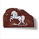 Painting on stone-Korgon Porphyry Magnet Horse, Stones, Zmeinogorsk,  Фото №1