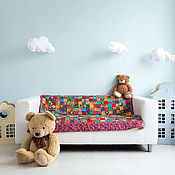 Работы для детей, handmade. Livemaster - original item Blanket-bedspread 160h120 cm. Patchwork, patchwork. Handmade.