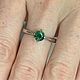 Сапфир природный(0.8 ct) в серебряном кольце (925). Кольца. Леони. Ярмарка Мастеров.  Фото №4