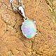 Sold. Silver pendant with opal, Pendant, Moscow,  Фото №1