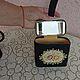 Винтаж: Мини-сумка контейнер с ручкой, вышивкой и зеркалом. 50-е. Сумки винтажные. Елена Вагнер (Antiq-Vintage). Ярмарка Мастеров.  Фото №9