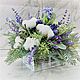 Order Floral composition with lavender and cotton. TaLanaLita (goodshop39). Livemaster. . Composition Фото №3