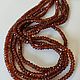 Гессонит 4-4,5мм нить 40см. Бусины. Beads. Ярмарка Мастеров.  Фото №5