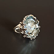 Украшения handmade. Livemaster - original item Silver ring: aquamarine "Santa Maria". Handmade.