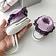 Booties sneakers for girls with openwork socks. Gift for newborn. babyshop. Online shopping on My Livemaster.  Фото №2