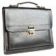 Business leather briefcase Mini black, Brief case, St. Petersburg,  Фото №1