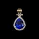 Кулон из золота 750 с Танзанитом и бриллиантами. Кулон. BUGAKOV jewelry. Интернет-магазин Ярмарка Мастеров.  Фото №2