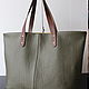 Tote: Leather Bag with Vintage Embroidery Large. Tote Bag. Olga'SLuxuryCreation. My Livemaster. Фото №4