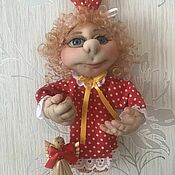 Куклы и игрушки handmade. Livemaster - original item DOMOVUSHKA doll on the shoulder blade. Handmade.