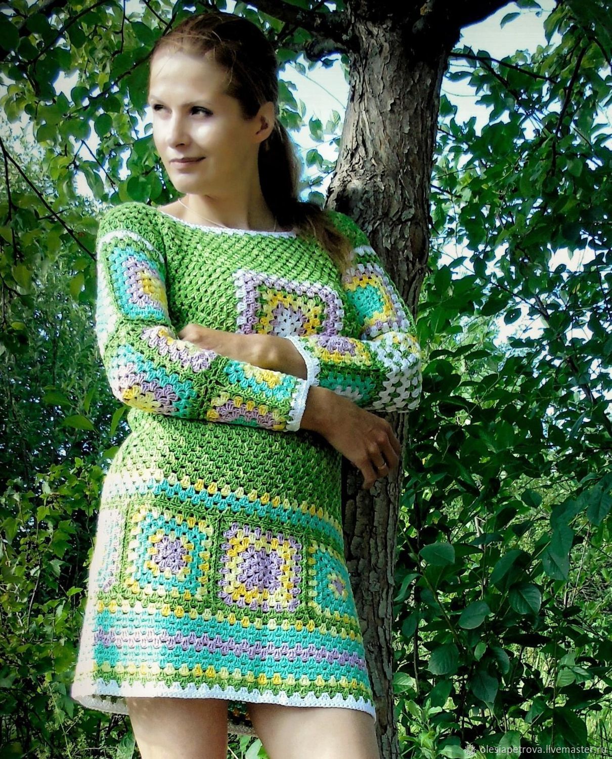 dresses: Ethno short dress with sleeves, Dresses, Kazan,  Фото №1